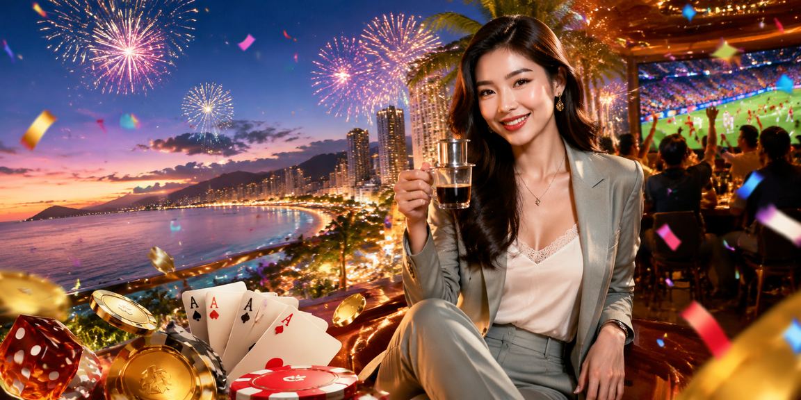 Buổi tối xem bóng đá và theo dõi kèo cược tại Nha Trang, Việt Nam