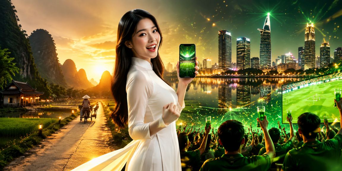 Cổ động viên bóng đá tại Ninh Bình trong trang phục áo dài theo dõi trận đấu và đặt cược thể thao
